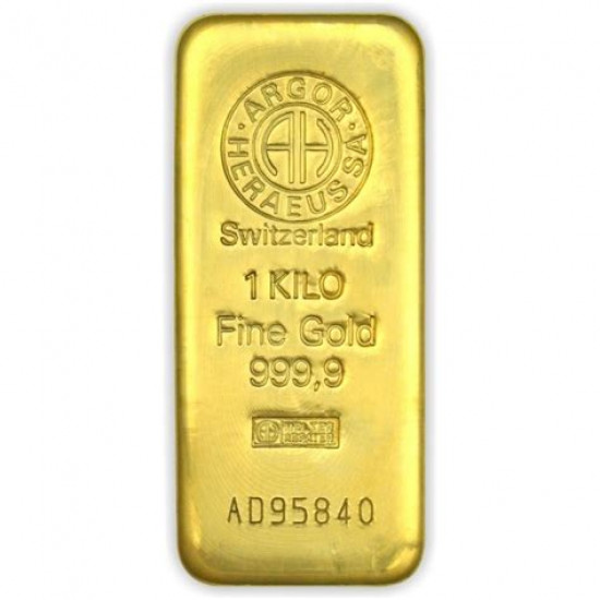 1000g ARGOR HERAEUS zlatý investiční slitek