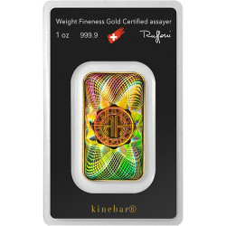 1 Oz ARGOR HERAEUS 31,1g Kinebar zlatý investiční slitek 1 Oz ARGOR HERAEUS 31,1g Kinebar zlatý investiční slitek