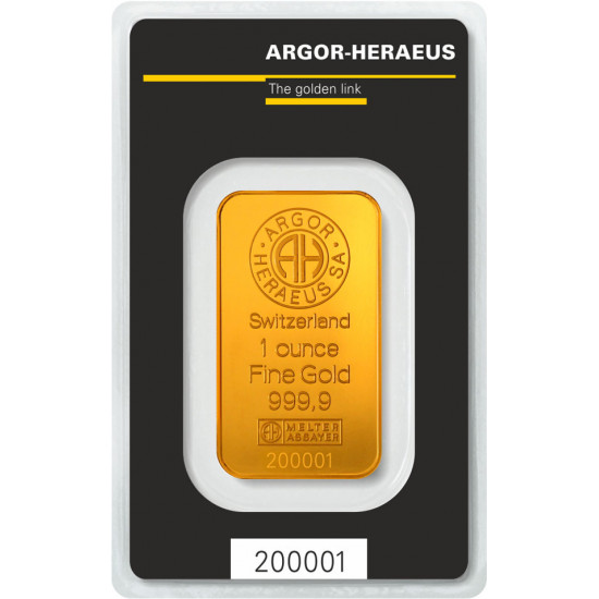 1 Oz ARGOR HERAEUS 31,1g zlatý investiční slitek