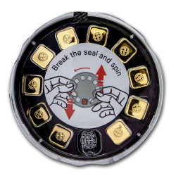 10 x 1g ARGOR HERAEUS GOLDSEED zlatý investiční slitek 10 x 1g ARGOR HERAEUS GOLDSEED zlatý investiční slitek