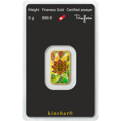 5g ARGOR HERAEUS Kinebar zlatý investiční slitek 5g ARGOR HERAEUS Kinebar zlatý investiční slitek