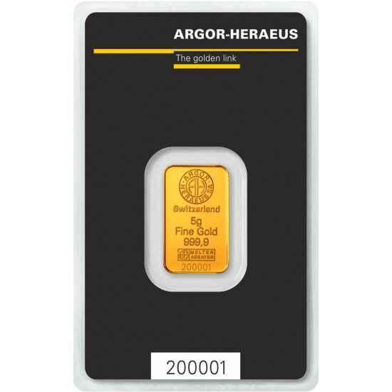 5g ARGOR HERAEUS zlatý investiční slitek