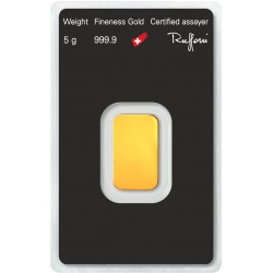 5g ARGOR HERAEUS zlatý investiční slitek 5g ARGOR HERAEUS zlatý investiční slitek