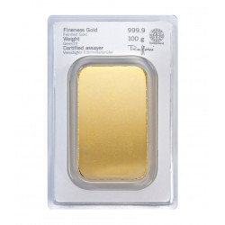 100g HERAEUS zlatý investiční slitek 100g HERAEUS zlatý investiční slitek