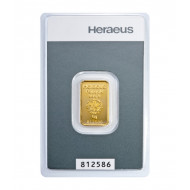 5g HERAEUS zlatý investiční slitek 5g HERAEUS zlatý investiční slitek