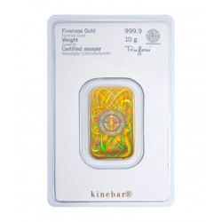 10g HERAEUS Kinebar zlatý investiční slitek 10g HERAEUS Kinebar zlatý investiční slitek