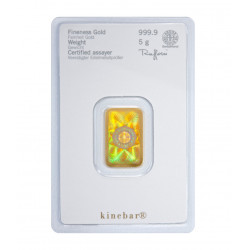 5g HERAEUS Kinebar zlatý investiční slitek 5g HERAEUS Kinebar zlatý investiční slitek
