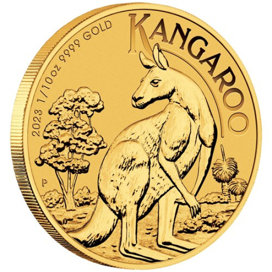 1/10 Oz Kangaroo Klokan zlatá investiční mince