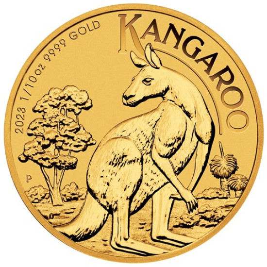 1/10 Oz Kangaroo Klokan zlatá investiční mince