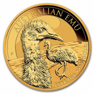 1 Oz Australská Emu 2022 zlatá investiční mince 1 Oz Australská Emu 2022 zlatá investiční mince