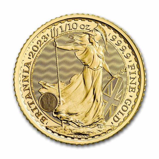 1/10 Oz Britannia zlatá investiční mince King Charles III.
