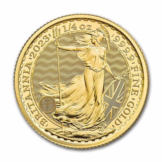 1/4 Oz Britannia zlatá investiční mince King Charles III.