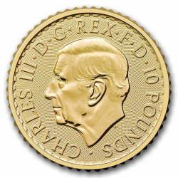 1/10 Oz Britannia zlatá investiční mince King Charles III.