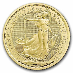 1/4 Oz Britannia zlatá investiční mince King Charles III.