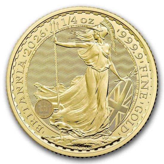 1/4 Oz Britannia zlatá investiční mince King Charles III.