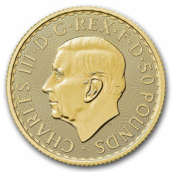 1/4 Oz Britannia zlatá investiční mince King Charles III.