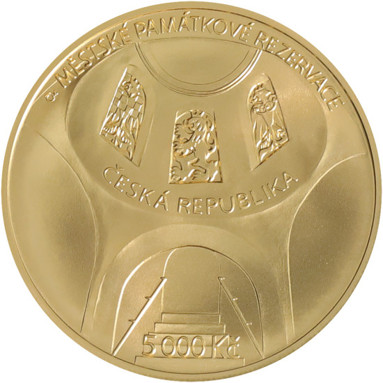 Hradec Králové 2023 Městská památková rezervace zlatá mince Standard