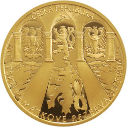 Kroměříž 2023 Městská památková rezervace zlatá mince Proof Kroměříž 2023 Městská památková rezervace zlatá mince Proof