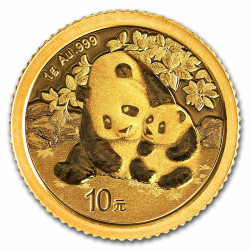 1g Panda zlatá investiční mince 1g Panda zlatá investiční mince