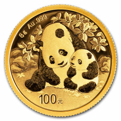 8g Panda zlatá investiční mince 8g Panda zlatá investiční mince