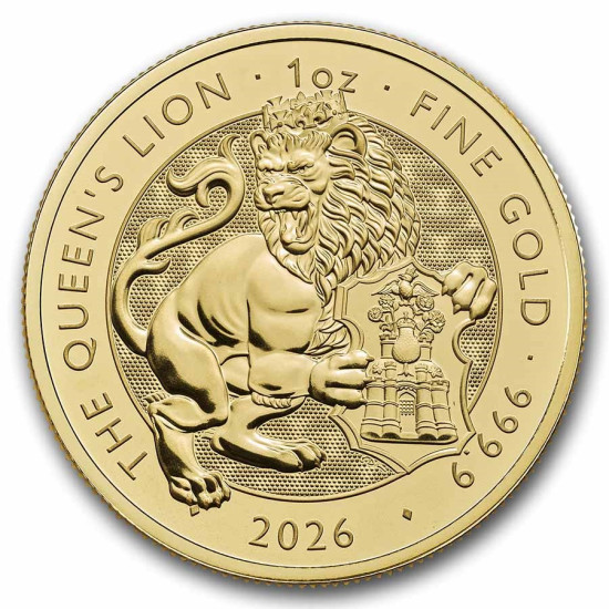 1 Oz The Royal Tudor Beasts The Lion 2026 zlatá investiční mince