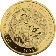 1 Oz The Queen's Beasts Unicorn 2018 Gold Bullion Coin
