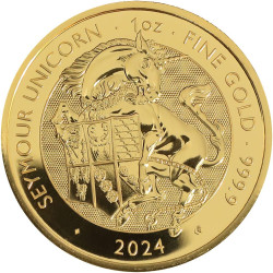1 Oz The Queen's Beasts Unicorn 2018 zlatá investiční mince