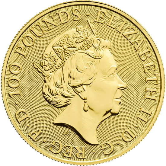 1 Oz The Queen's Beasts Unicorn 2018 zlatá investiční mince