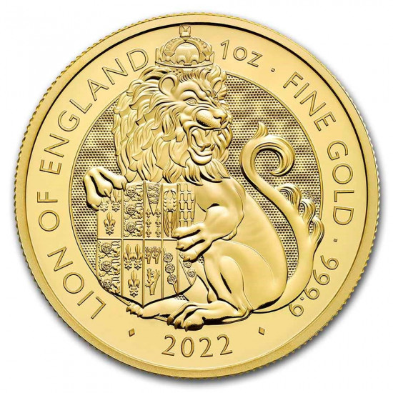 1 Oz The Royal Tudor Beasts The Lion 2022 zlatá investiční mince