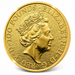 1 Oz The Queen's Beasts Red Dragon 2017 zlatá investiční mince