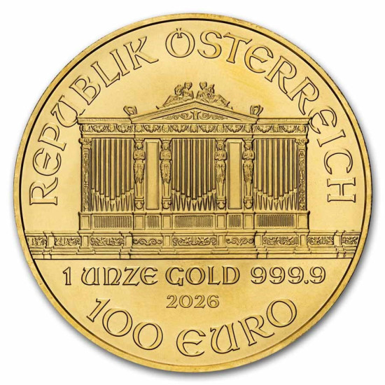 1 Oz Wiener Philharmoniker zlatá investiční mince