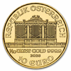 1/10 Oz Wiener Philharmoniker zlatá investiční mince