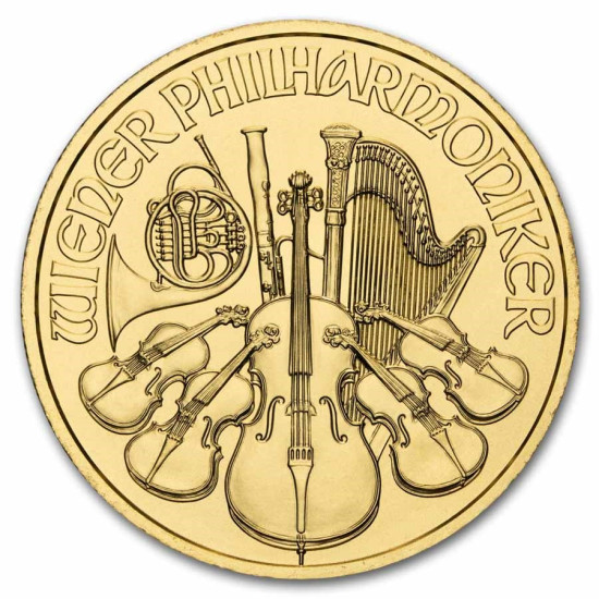 1/10 Oz Wiener Philharmoniker zlatá investiční mince