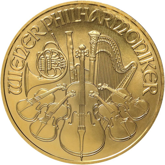 1 Oz Wiener Philharmoniker zlatá investiční mince
