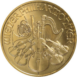 1/2 Oz Wiener Philharmoniker zlatá investiční mince 1/2 Oz Wiener Philharmoniker zlatá investiční mince