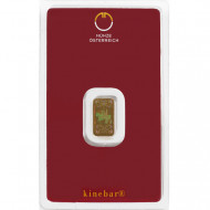 1g Münze Österreich Kinebar zlatý investiční slitek 1g Münze Österreich Kinebar zlatý investiční slitek