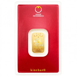 5g Münze Österreich Kinebar zlatý investiční slitek 5g Münze Österreich Kinebar zlatý investiční slitek