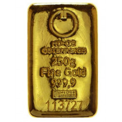 250g Münze Österreich zlatý investiční slitek 250g Münze Österreich zlatý investiční slitek