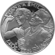 Dana Zátopková, Emil Zátopek 100. výročí narození 2022 Stříbrná mince Proof Dana Zátopková, Emil Zátopek 100. výročí narození 2022 Stříbrná mince Proof