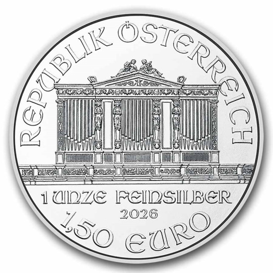 1 Oz Wiener Philharmoniker stříbrná investiční mince