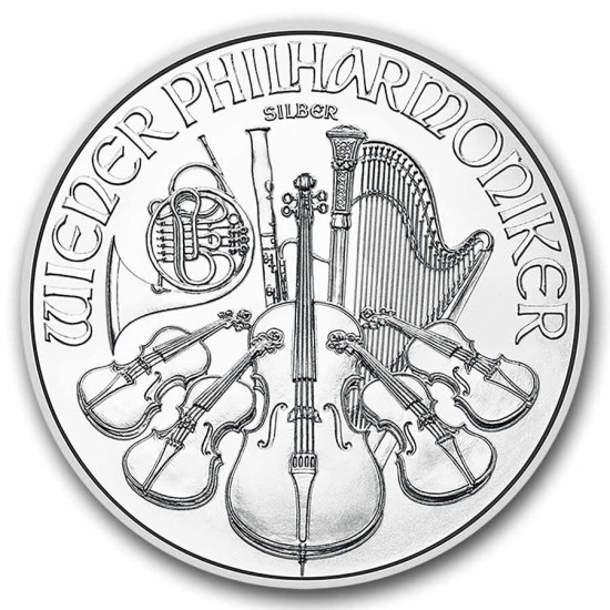 1 Oz Wiener Philharmoniker stříbrná investiční mince