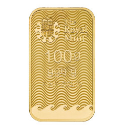 100g The Royal Mint Britannia zlatý investiční slitek 100g The Royal Mint Britannia zlatý investiční slitek