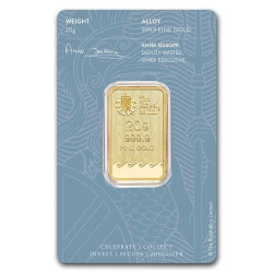 20g The Royal Mint Britannia zlatý investiční slitek 20g The Royal Mint Britannia zlatý investiční slitek