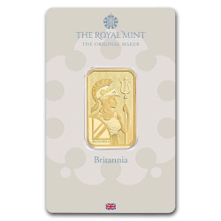 20g The Royal Mint Britannia zlatý investiční slitek 20g The Royal Mint Britannia zlatý investiční slitek