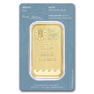 50g The Royal Mint Britannia zlatý investiční slitek 50g The Royal Mint Britannia zlatý investiční slitek